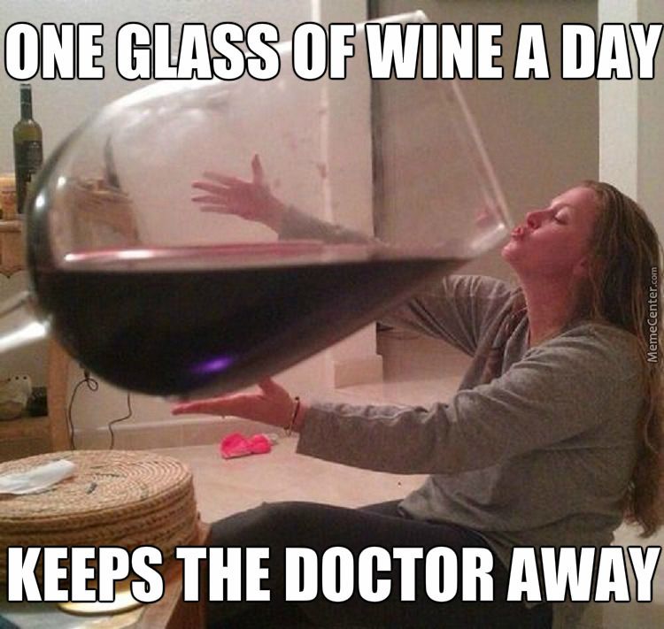 One Glass Of Wine Wine Memes
