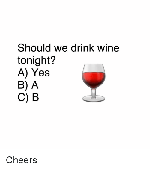 Should We Drink Wine Wine Memes