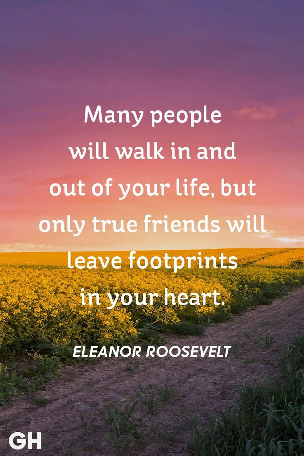 Many People Will Walk In And Friendship Quotes