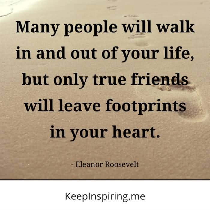 Many People Will Walk In Friendship Quotes