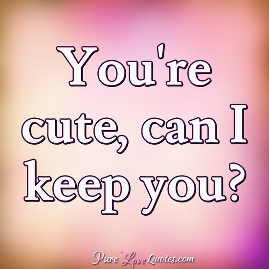 Youre Cute Can I Cute Quotes