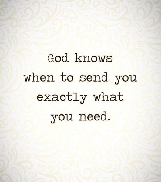 God Knows When To Send God Quotes
