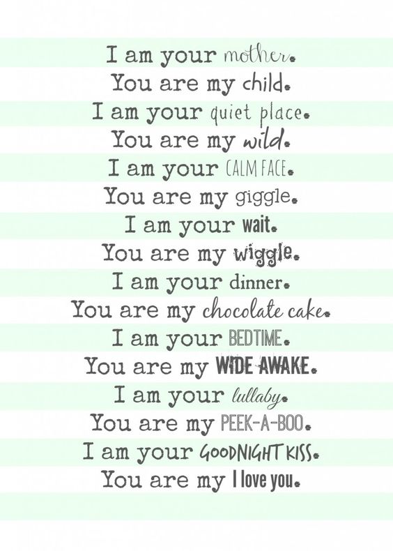 I Am Your Mother Baby Quotes I Am Your Mother Baby Quotes