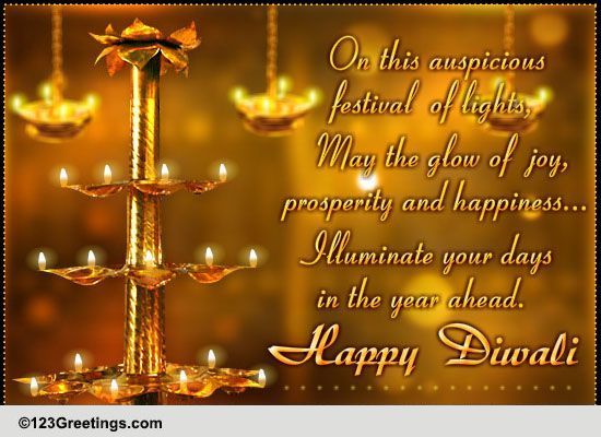May The Glow Of Joy Diwali Greetings