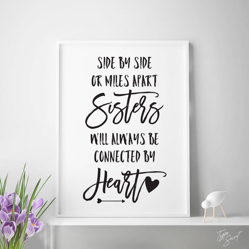 Side By Side Or Miles Sister Quotes Side By Side Or Miles Sister Quotes