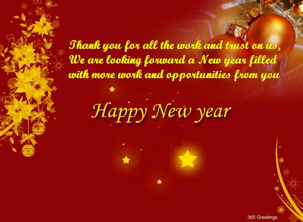 Thank You For All The New Year Greetings