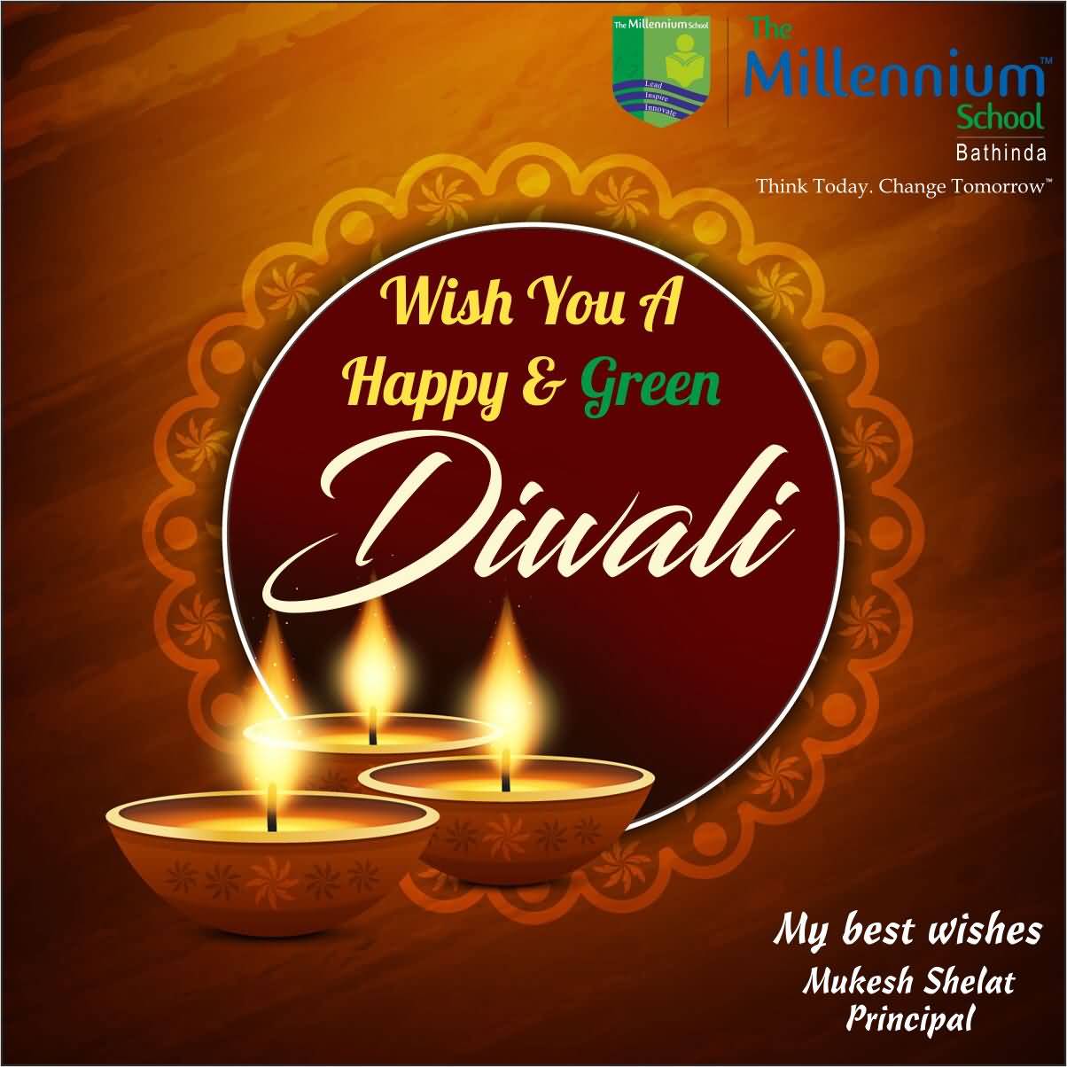 Wish You A Happy And Green Diwali Greetings