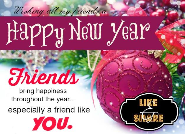 Wishing All My Friends New Year Greetings