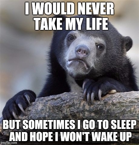 I Would Never Take My Life Life Meme