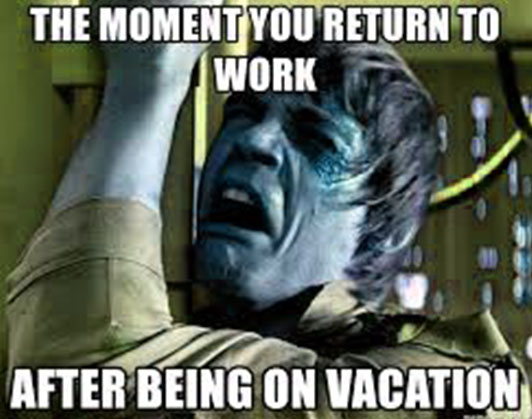 Back To Work After Vacation Meme