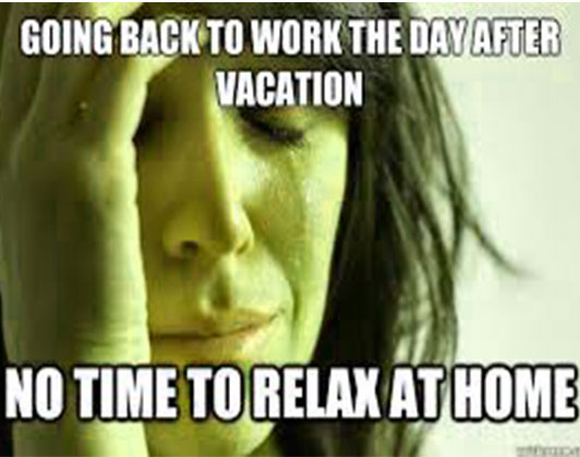 Back To Work After Vacation Meme