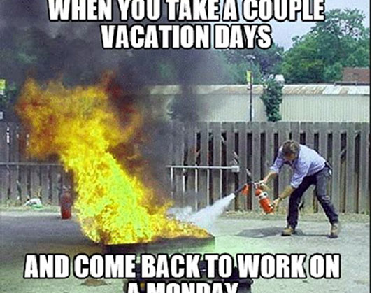 Back To Work After Vacation Meme