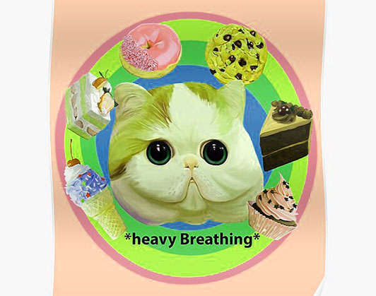heavy breathing cat meme