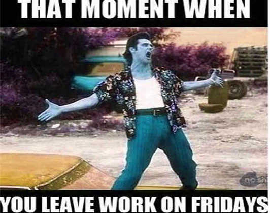 leaving work early meme