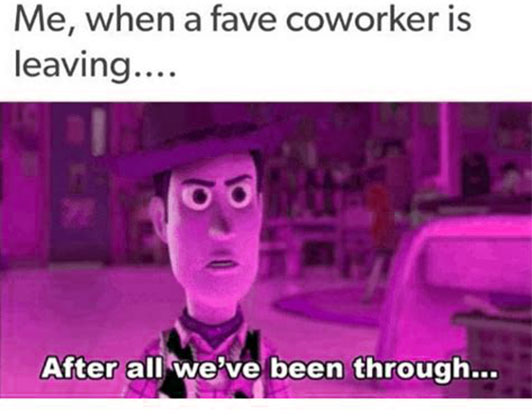  coworker leaving work early meme