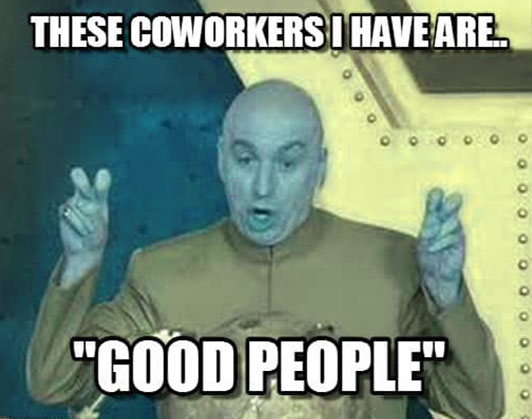 work bestie meme