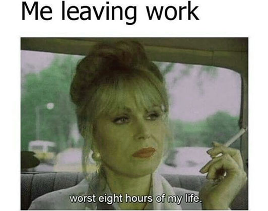 leaving work early meme