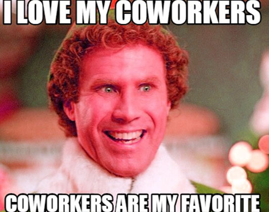 work bestie meme