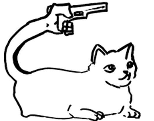 cat with gun meme